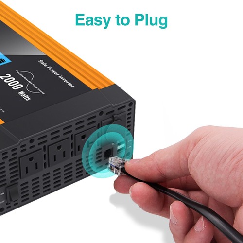 Ac Power Inverter Remote On/off Switch With 20 Ft Cable Push Button ...