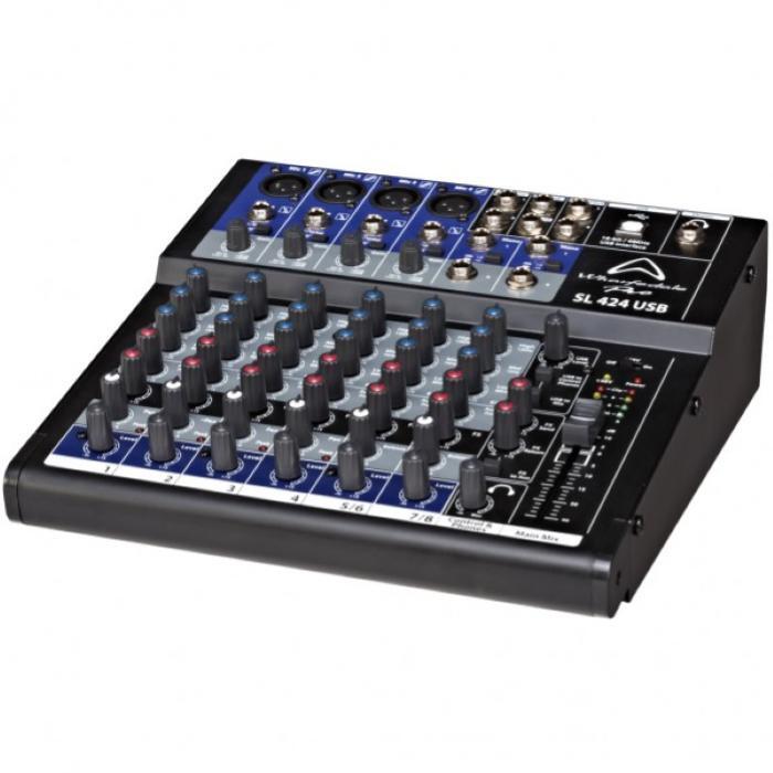 MIXER STRUMENTALE WHARFEDALE PRO SL 424 USB 8 CANALI