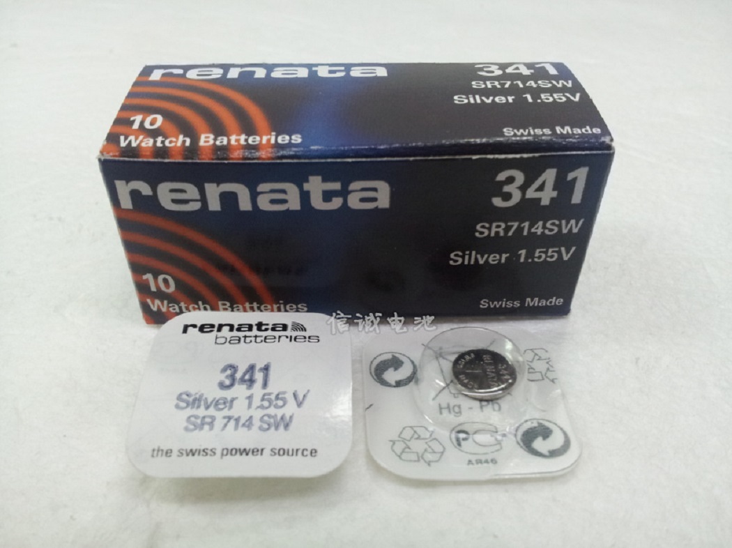 Renata 341 / SR714SW Uhrenbatterie – 1,55V, 3er-Pack, Quecksilberfrei, Für Uhren & Elektronik