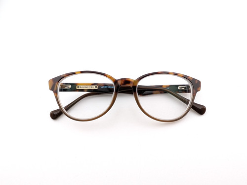 Lucky Brand Eyeglasses, Frames Only, D202, 51-18-140, Plastic, Brown Tort