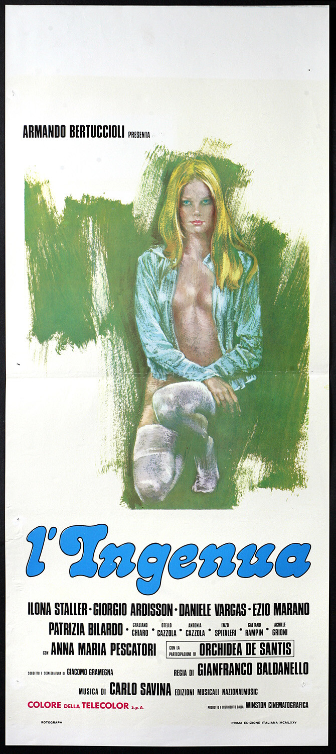 Locandina originale film L'ingenua (1975) - Regia di Gianfranco Baldanello
