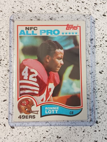 1982 Topps - #486 Ronnie Lott (RC) Rookie Card San Francisco 49ers HOF