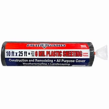 Film-Gard 626192 Polyethylene Sheeting, Black, 6-Mil,10 x 25-Ft. - Quantity 1