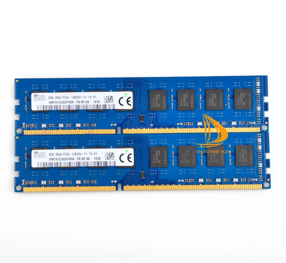 Für SK Hynix 2X 8 GB 2Rx8 PC3L-12800 DDR3L 1600MHz DIMM Desktop-Speicher RAM $%N