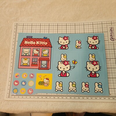 HELLO KITTY : Sanrio  : 1  Stickerbogen  ( HK 19 )