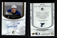 2023-24 SP Authentic UD Authentics AUTOGRAPHS #UDA-JN Jake Neighbours