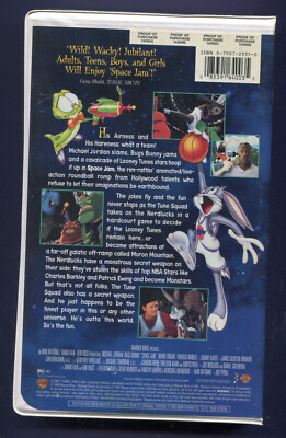 Space Jam VHS 1997 Clamshell Michael Jordan Bugs Bunny Looney