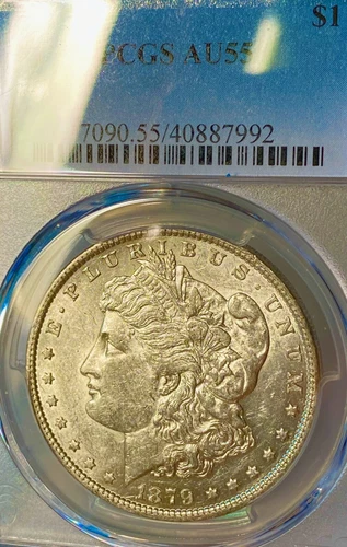 1879-O AU55 PCGS Bright Surfaces New Orleans Mint Morgan Silver Dollar