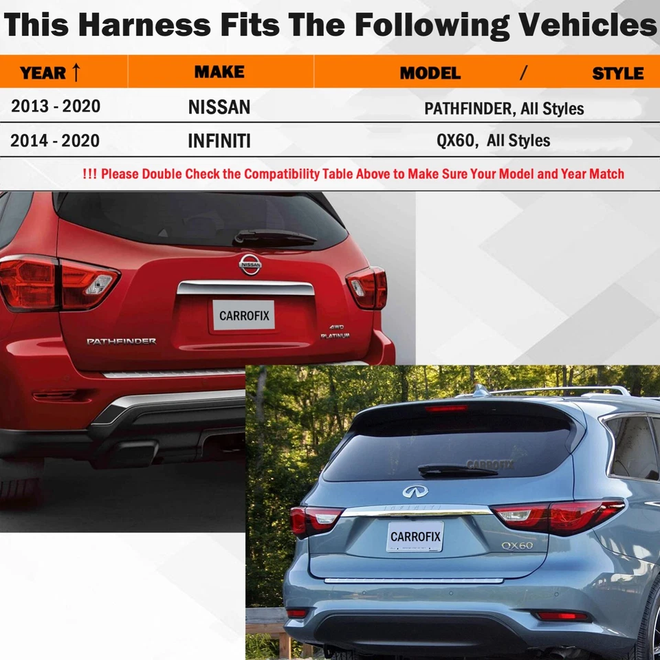 Conector de arnés de remolque con hoja de remolque de 7 vías para Nissan Pathfinder Foto 2 de 4