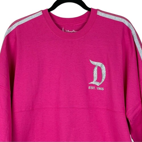 NWT Disney Parks Disneyland Imagination Pink Spirit Jersey Adult Sz M Glitter - Picture 6 of 11