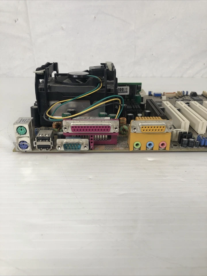 ASUS P4S333 ATX Socket 478 Motherboard W/ IO Shield | tested working - Image 3 of 4