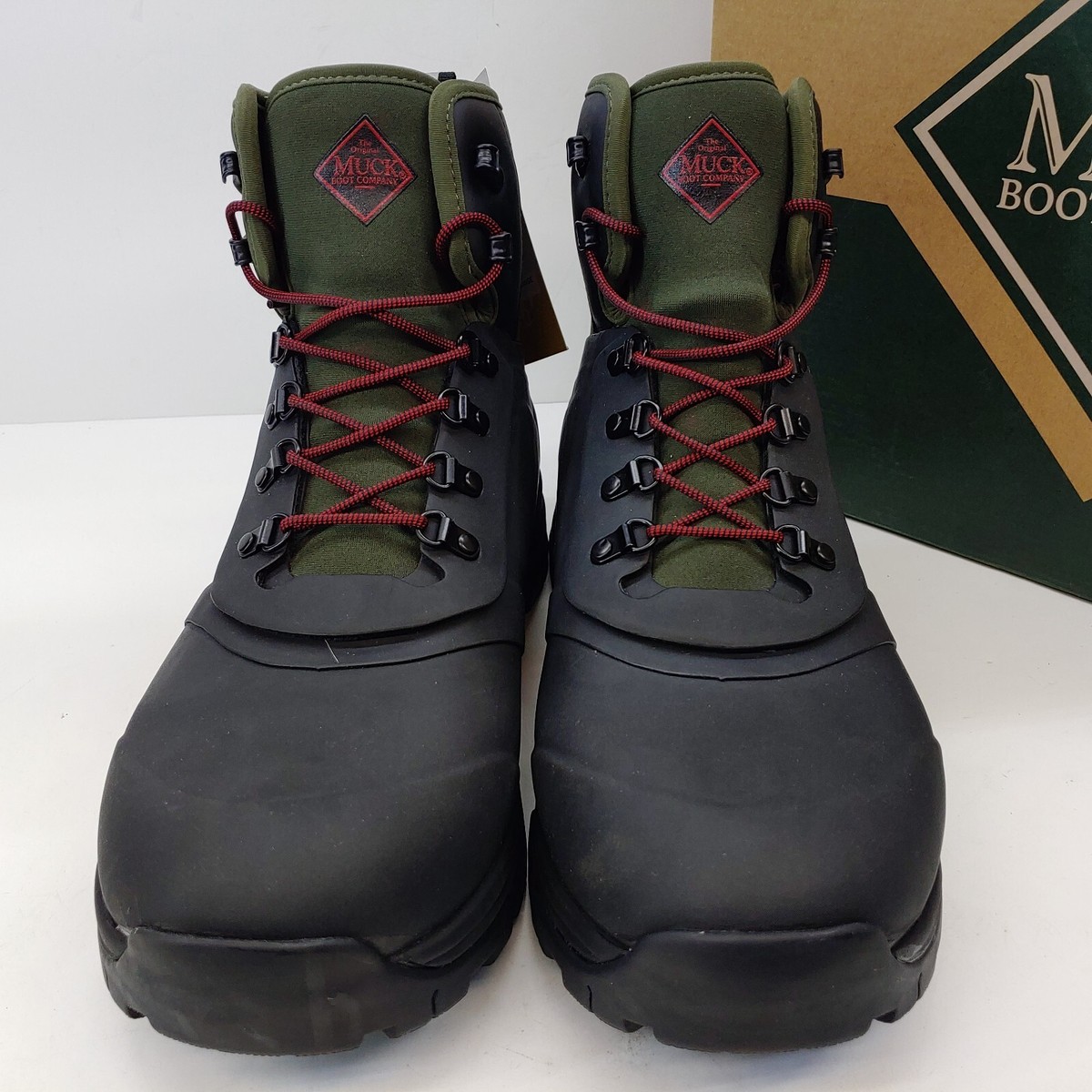 Muck Boots Men\'s 9 Apex Lace Up Black Waterproof Boots AXML000 New Men main image 2