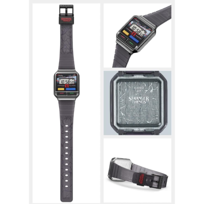 Casio A120WEST-1AJR Stranger Things Collaboration Model, Gray