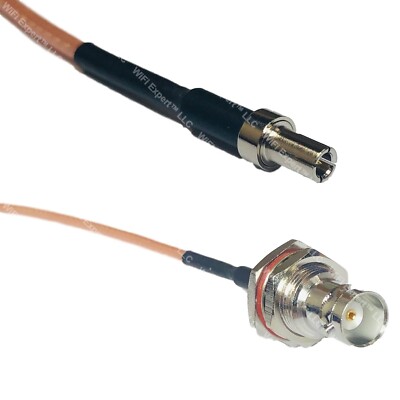 RG316 TS-9 MALE to BNC FEMALE BIG BULKHEAD RF Cable Rapid-SHIP LOT