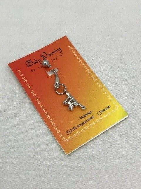 Anillo abdominal colgante de acero quirúrgico de posición sexy  Foto 3 de 4