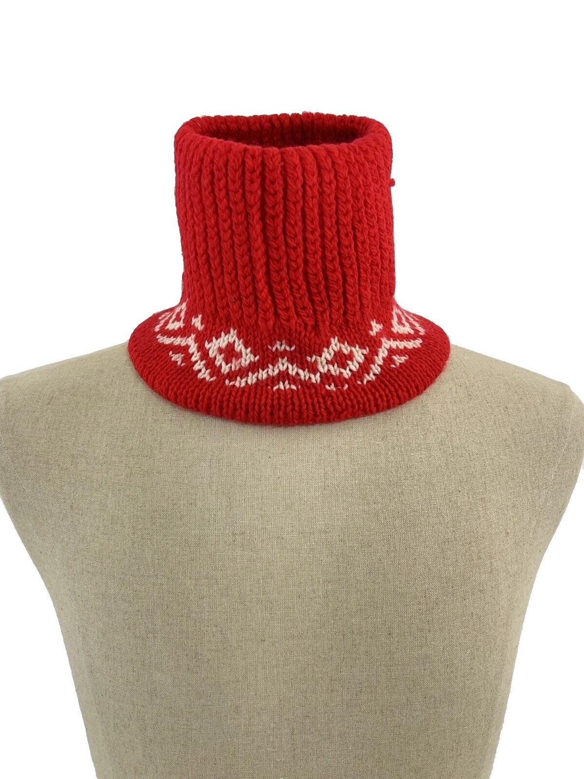 Bufanda 1980s 100% Lana Bufandas y estolas Vintage