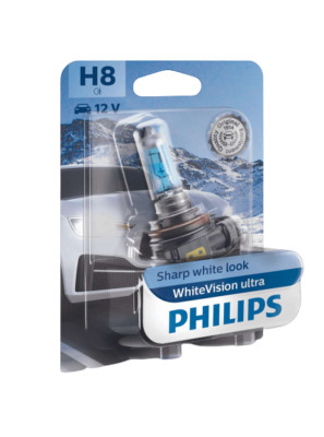 Philips H8 WhiteVision Ultra. PH-12360WVUB1 halogen PGJ19-1.