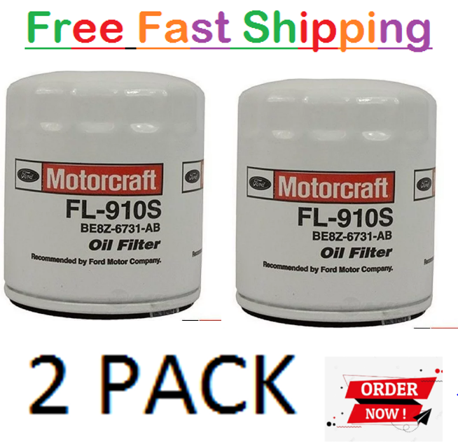 Engine Oil Filter MOTORCRAFT FL910S ( Pack Of 2 ) (Free Fast Shipping