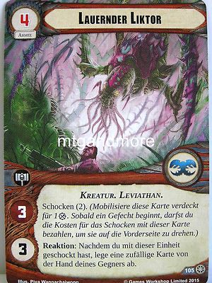Warhammer 40000 Conquest LCG - 1x #105 Lauernder Liktor - Gegen den Feind