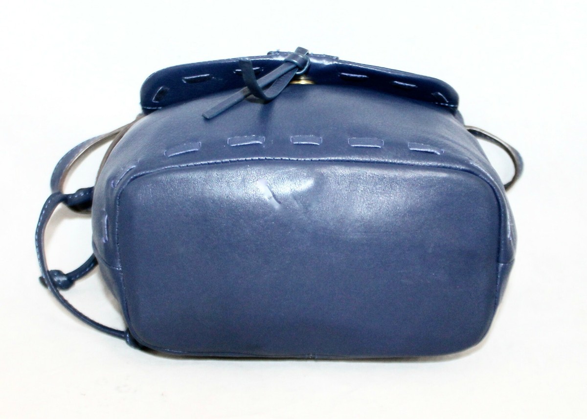 Sanctuary Blue Leather Backpack SANCTUARY Mini Backpack Crossbody Bag in Blue Leather  main image 3