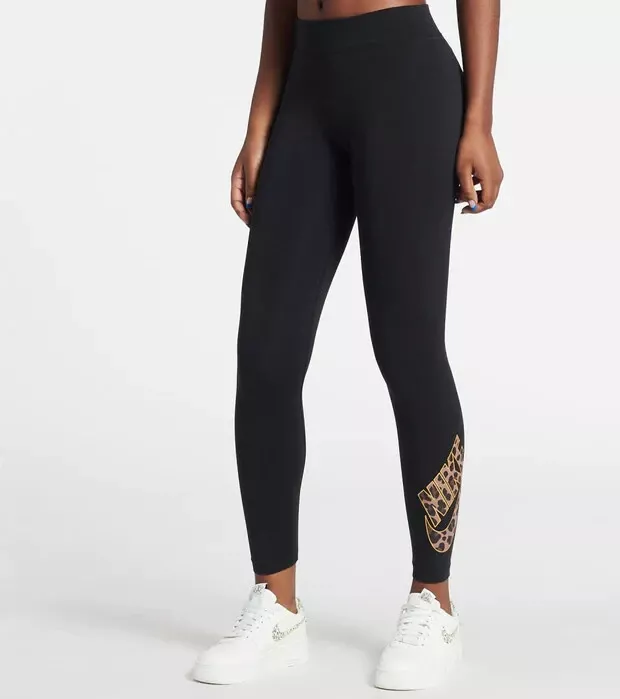 Womens Nike GX Print Leggings Pants Black Small New DM2203