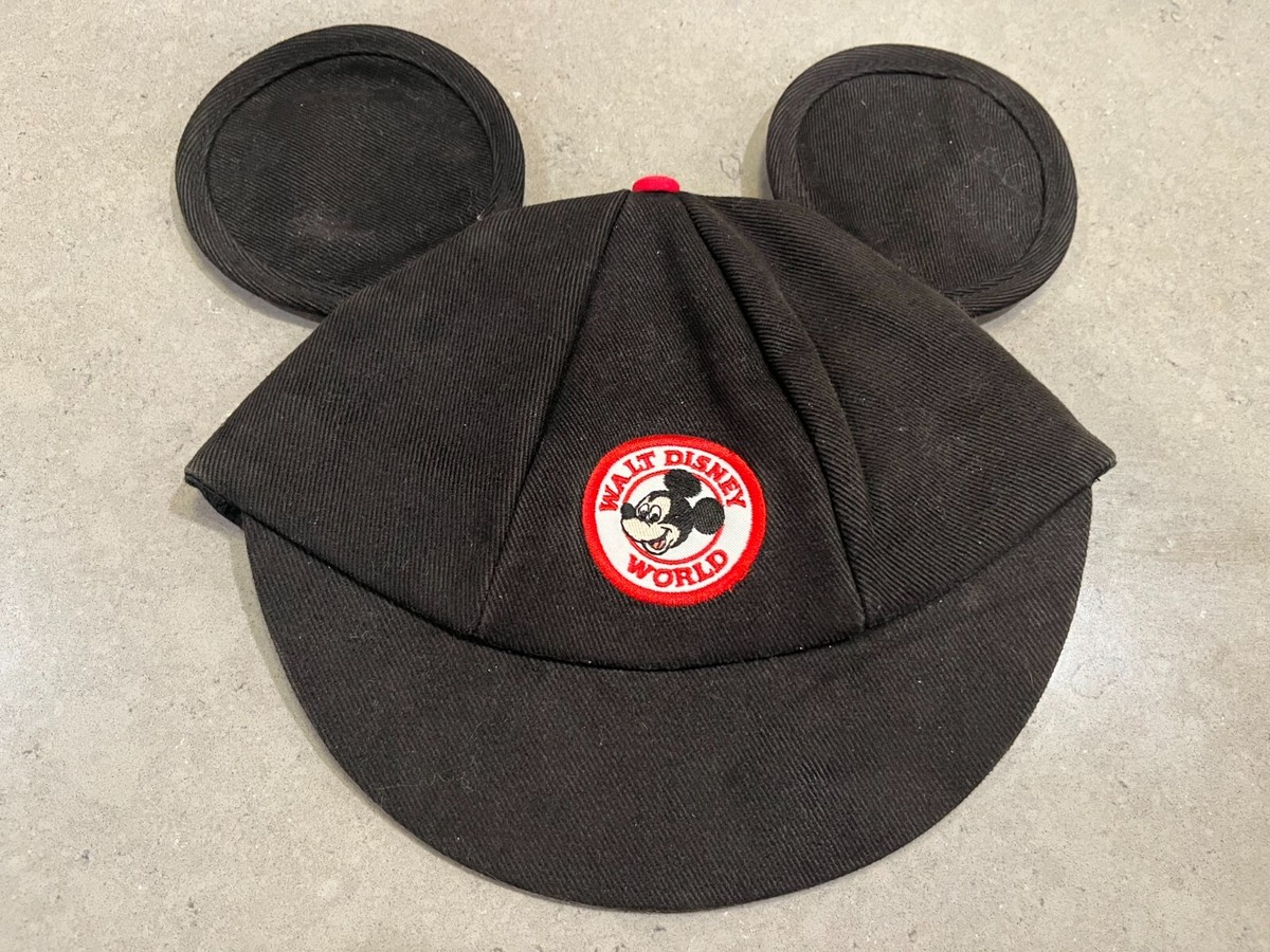 VINTAGE Mickey Mouse Hat Snapback Ears Corduroy Walt Disney World Goofy Cap