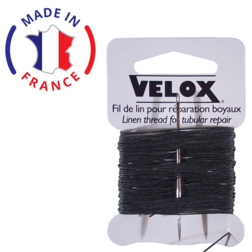 VELOX Carte de fil à boyau lin vélo avec aiguille boyaux vélo réparation 10 vtt - Imagen 1 de 1