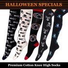 Halloween Costume Socks Size-2-8 Knee High or Over the Knee High Cotton Socks