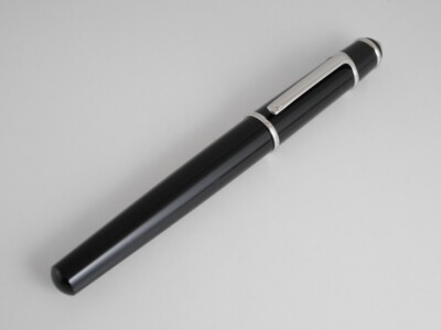 Cartier Mini Diabolo Black Composite PT Fountain Pen F (Excellent