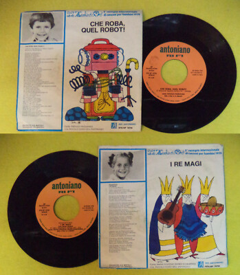 LP 45 7''ZECCHINO D'ORO ANTONIANO Che roba quel robot I re magi 1979 no cd mc*dvd