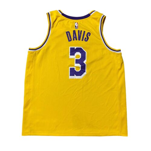 Los Angeles Lakers Anthony Davis #3 Nike Gold Swingman Jersey Size XL (52)