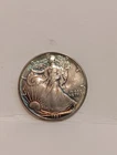 1991 American Silver Eagle 1 Troy oz. Coin .999 Fine Silver Tarnished Authentic