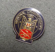NRA CHAMPIONSHIPS LAPEL HAT PIN UP NATIONAL RIFLE PISTOL TARGET US VETERAN GUN