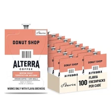 Flavia Alterra Donut Shop Coffee Freshpacks works only with Flavia Brewers, Med
