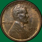 1929 Lincoln Wheat Cent Uncirculated UNC Coin #34087