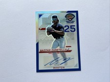 2025 Prospect Edition Nazzan Zanetello  Auto /149 Blue Prizm #107 Boston Red Sox