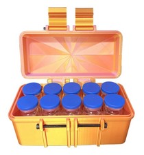 10ml Peptide Storage Case / 10ct - Pink / Gol...