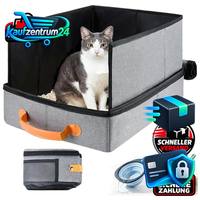 Reise Katzenklo Tragbare Katzentoilette Auslaufsicher Wasserdicht 45X34X34Cm