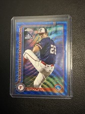 2025 Topps Pro Debut - Chrome Travis Sykora #PDC-8 Blue Wave Refractor /150 (RC)