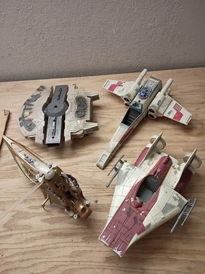 VINTAGE 1978 KENNER STAR WARS FIGHTER 2005 WOOKIE FLYER INCOMPLETE EXTRA PARTS