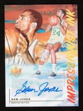 2021-22 Panini Court Kings Sam Jones Impressionist Ink Auto 14/75 Celtics