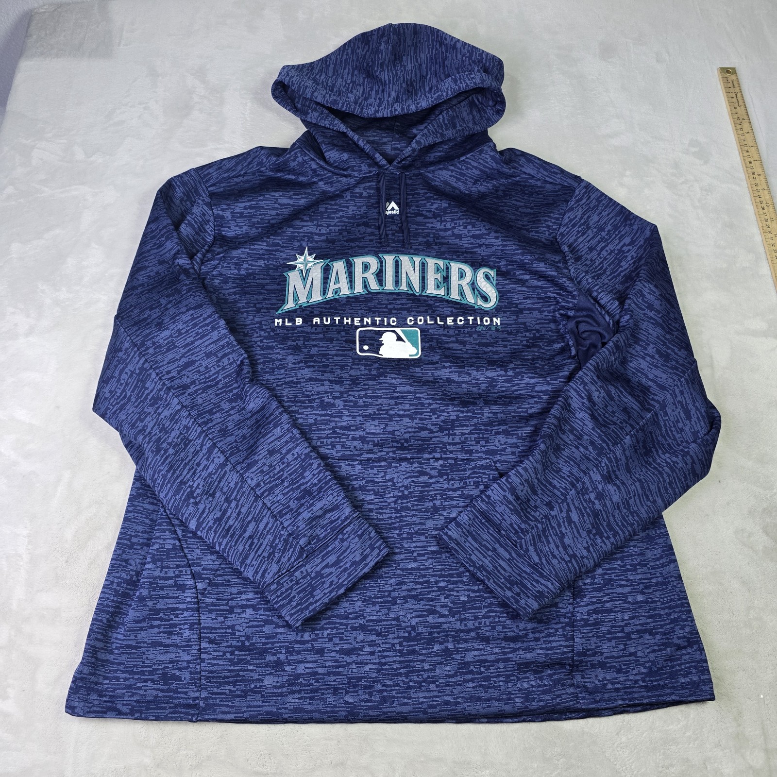 Mariners MLB Authentic Collection Navy Geometric … - image 1