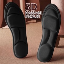 5D Memory Foam Insoles Breathable Cushion Pads Shock Absorbent Comfort EU35-46