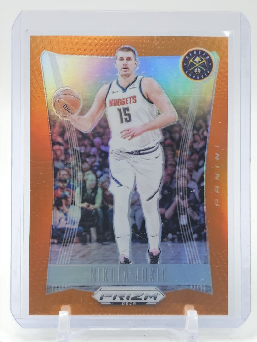 NIKOLA JOKIC 2023-24 PANINI PRIZM DECA BASKETBALL ORANGE NUGGETS /49 Q1300