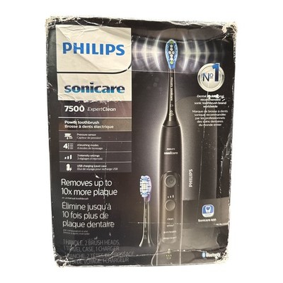 Philips ExpertClean 7500 Black Rechargeable Electric Toothbrush - (HX9690/05)