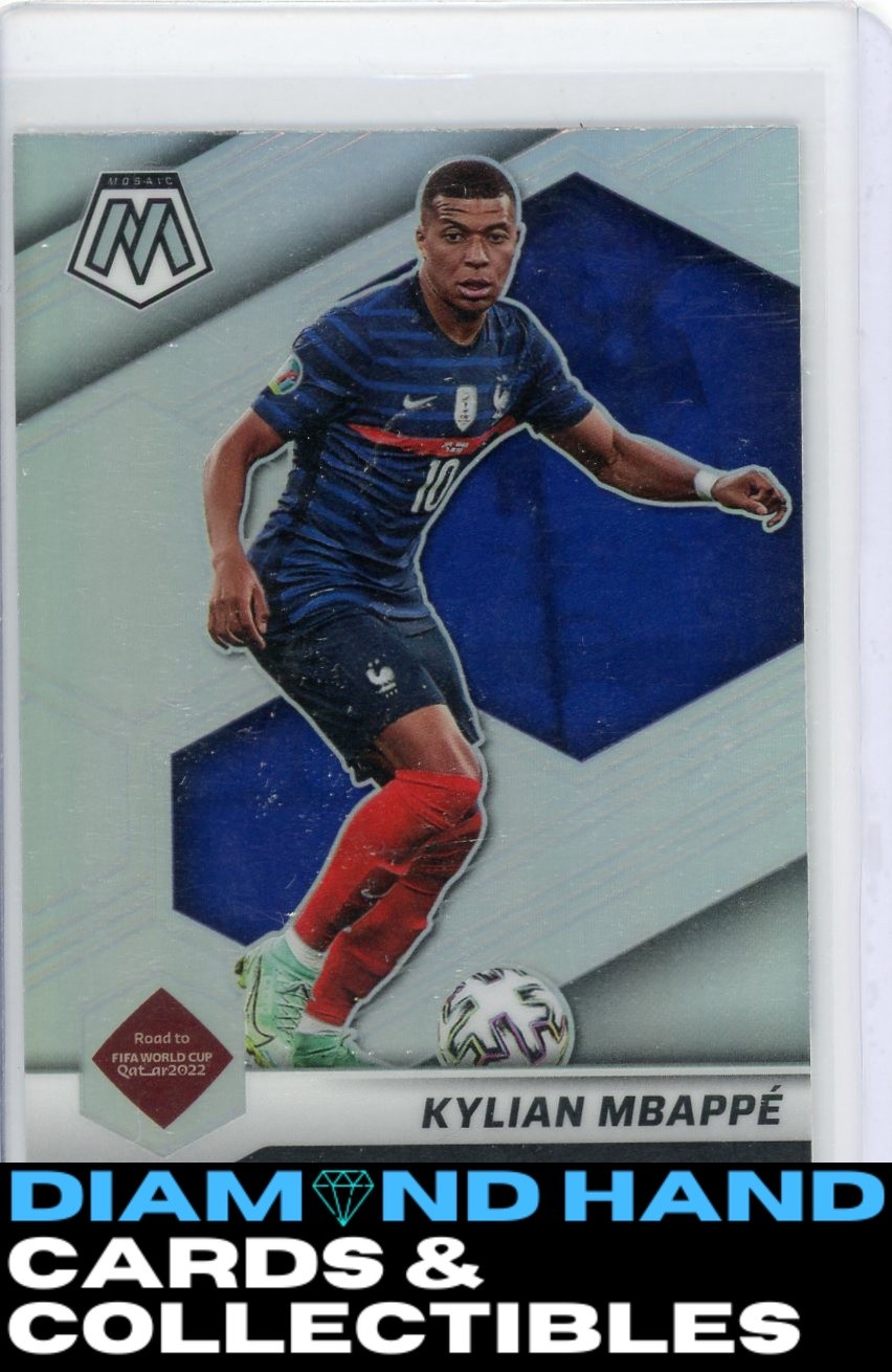 2021-22 Panini Mosaic Road to FIFA World Cup #6 Kylian Mbappe Silver