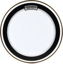 Aquarian Drumheads Superkick II Bass Drumhead - 16" - Clear
