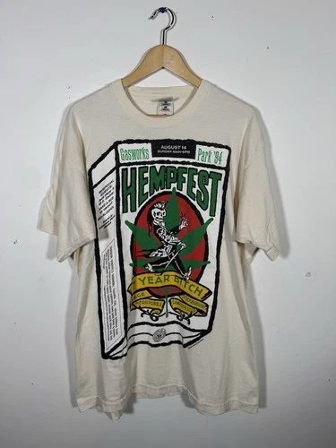 7 year bitch vintage 90s t shirt Hempfest seattle conce 1990s vintage concert t-shirt, vintage, size XL, single stitch, B+ condition