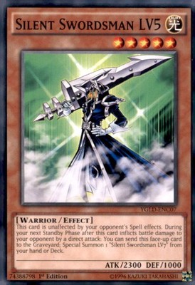King of Games: Yugi's Legendary Decks #YGLD-ENC07 Silent Swordsman LV5