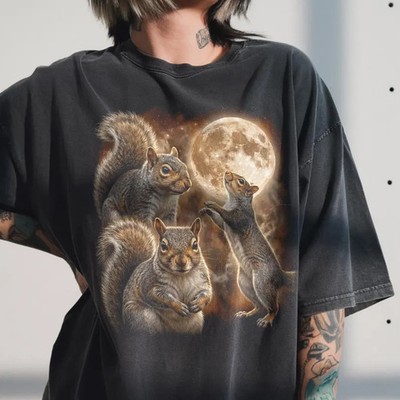 Three Squirrel Moon Comfort Tee